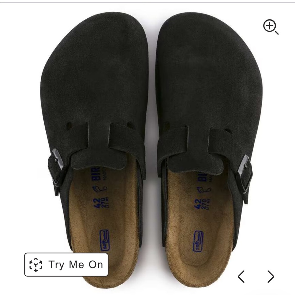Birkenstock Black Suede Clogs